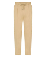 Load image into Gallery viewer, Men's Sorrento Cotton Cashmere Drawstring Trouser Sand Brown