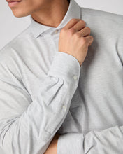 Load image into Gallery viewer, Men's Antibes Cotton Cashmere Polo Shirt Light Grey