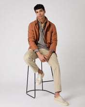 Load image into Gallery viewer, Men's Antibes Cotton Cashmere Polo Shirt Taupe Brown