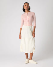 Load image into Gallery viewer, N.Peal Women's Darcie Superfine Cashmere Cropped Cardigan Blush Pink
