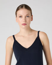 Load image into Gallery viewer, N.Peal Women's Cotton Cashmere Camisole Navy Blue