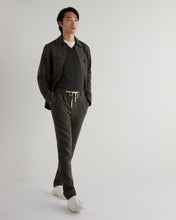 Load image into Gallery viewer, N.Peal Men's Burlington V Neck Cashmere Jumper Arabica Khaki Green