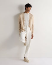 Load image into Gallery viewer, N.Peal Men's Curzon Fine Gauge Cashmere Cardigan Sandstone Brown