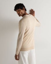 Load image into Gallery viewer, N.Peal Men's Curzon Fine Gauge Cashmere Cardigan Sandstone Brown