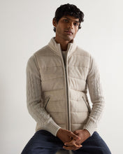 Load image into Gallery viewer, N.Peal Men's Mall Cashmere Gilet Pebble Grey