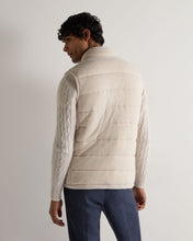 Load image into Gallery viewer, N.Peal Men's Mall Cashmere Gilet Pebble Grey