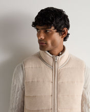 Load image into Gallery viewer, N.Peal Men's Mall Cashmere Gilet Pebble Grey