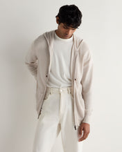 Load image into Gallery viewer, N.Peal Men's Ladbroke Cashmere Hoodie Pebble Grey
