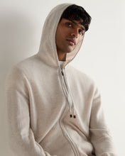 Load image into Gallery viewer, N.Peal Men's Ladbroke Cashmere Hoodie Pebble Grey