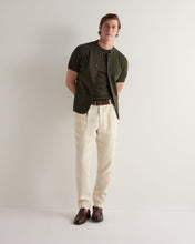 Load image into Gallery viewer, N.Peal Men's Newquay Cotton Cashmere T-Shirt Arabica Khaki Green