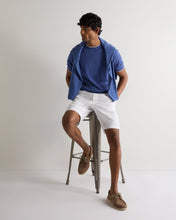 Load image into Gallery viewer, N.Peal Men's Newquay Cotton Cashmere T-Shirt Denim Blue