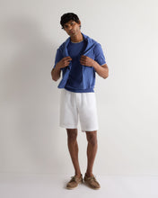 Load image into Gallery viewer, N.Peal Men's Newquay Cotton Cashmere T-Shirt Denim Blue