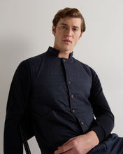 Load image into Gallery viewer, N.Peal Men's Salzburg Cotton Silk Cashmere Gilet Navy Blue