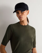 Load image into Gallery viewer, N.Peal Women's Cotton Cashmere T-Shirt Arabica Khaki Green