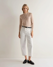 Load image into Gallery viewer, N.Peal Women's Cotton Cashmere Cardigan Sandstone Brown
