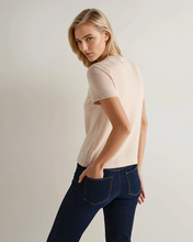 Load image into Gallery viewer, N.Peal Women's Lottie Cashmere T-Shirt Ecru White