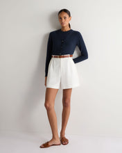 Load image into Gallery viewer, N.Peal Women's Lara V Neck Cashmere Cardigan Indigo Blue