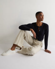 Load image into Gallery viewer, N.Peal Women's Chunky Crop Cashmere Cardigan Navy Blue