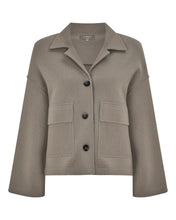 Load image into Gallery viewer, N.Peal Women's Safari Milano Cashmere Jacket Vintage Khaki Green