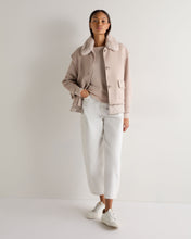 Load image into Gallery viewer, N.Peal Women's Tuck Stitch Cashmere Jumper Dusk Pink