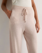 Load image into Gallery viewer, N.Peal Women's Cashmere Cuffed Lounge Trouser Ecru White