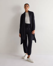 Load image into Gallery viewer, N.Peal Women's Cashmere Cuffed Lounge Trouser Navy Blue