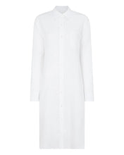 Load image into Gallery viewer, N.Peal Women's Catania Linen Shirt Dress White