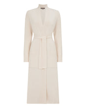 Load image into Gallery viewer, N.Peal Women's Longline Cashmere Cardigan New Ivory White