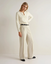 Load image into Gallery viewer, N.Peal Women's Hallie Round Neck Cashmere Cardigan New Ivory White