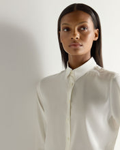 Load image into Gallery viewer, N.Peal Women's Rochelle Silk Shirt White