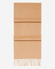 Load image into Gallery viewer, Woven Cashmere Scarf Camel Brown