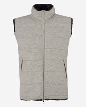 Load image into Gallery viewer, N.Peal Men's Fur Lined Gilet Fumo Grey Dark Grey