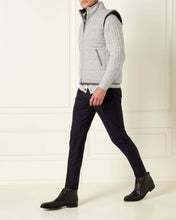 Load image into Gallery viewer, N.Peal Men's Fur Lined Gilet Fumo Grey Dark Grey