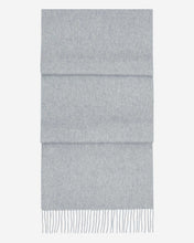 Load image into Gallery viewer, Large Woven Cashmere Scarf Flannel Grey