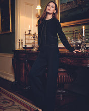 Load image into Gallery viewer, N.Peal Women&#39;s Metal Trim Jumpsuit Black
