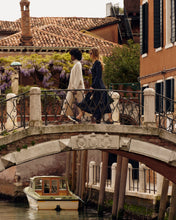 Load image into Gallery viewer, N.Peal Women&#39;s Geometric Jacquard Dress Navy
