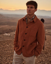 Load image into Gallery viewer, N.Peal Men&#39;s Minori Overshirt Orange
