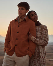 Load image into Gallery viewer, N.Peal Men&#39;s Minori Overshirt Orange

