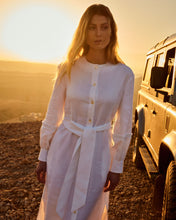 Load image into Gallery viewer, Women&#39;s Willow Linen Dress White
