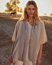 Load image into Gallery viewer, N.Peal Women&#39;s Rib Cashmere Cardigan Pebble Grey

