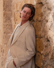 Load image into Gallery viewer, N.Peal Men's Amalfi Linen Jacket Sand Brown
