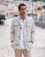 Load image into Gallery viewer, Men's Maine Linen Jacket Sand Brown

