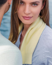 Load image into Gallery viewer, N.Peal Women's Myla Cable Cashmere Cardigan Sea Mist Blue
