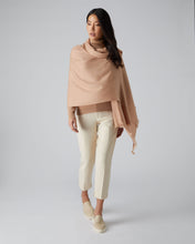 Load image into Gallery viewer, N.Peal Women&#39;s Pashmina Cashmere Shawl Camel Brown

