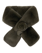 Load image into Gallery viewer, N.Peal Women&#39;s Fur Neck Warmer Dark Olive Green
