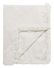 Load image into Gallery viewer, N.Peal Women's Fur Trim Woven Cashmere Shawl Snow Grey
