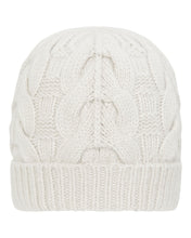 Load image into Gallery viewer, N.Peal Unisex Antler Cable Hat Snow Grey
