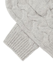 Load image into Gallery viewer, N.Peal Women&#39;s Cashmere Cable Mittens Fumo Grey
