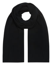 Load image into Gallery viewer, N.Peal Unisex Gauzy Small Cashmere Scarf Black
