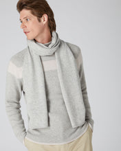 Load image into Gallery viewer, N.Peal Unisex Gauzy Small Cashmere Scarf Fumo Grey
